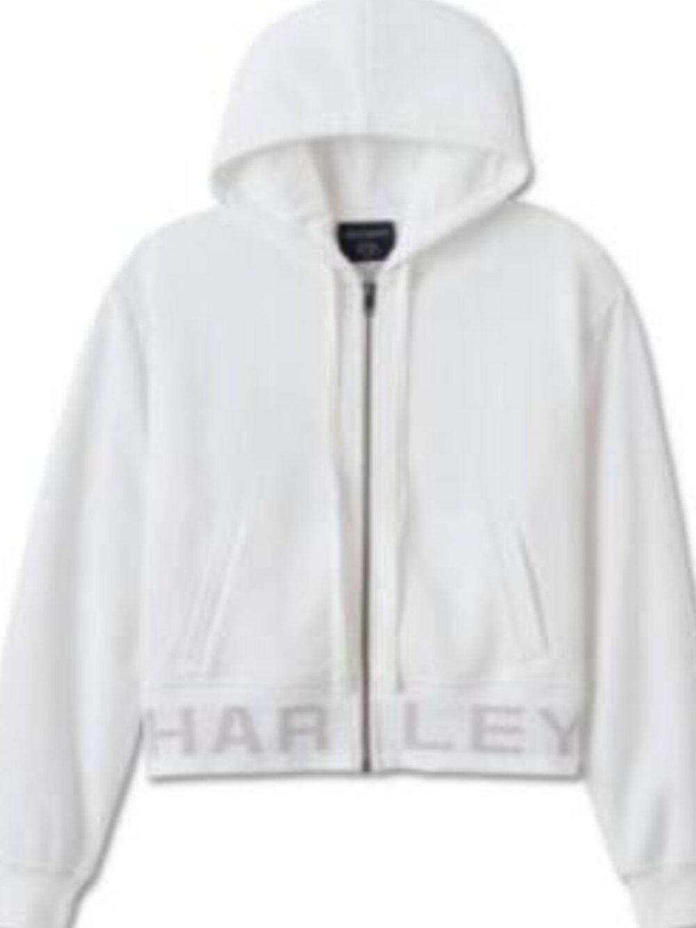 Women's Harley-Davidson Cropped Off White Hoodie
